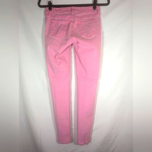 Refuge Pink Denim Low Rise Jeans Size 4 - Picture 2 of 6
